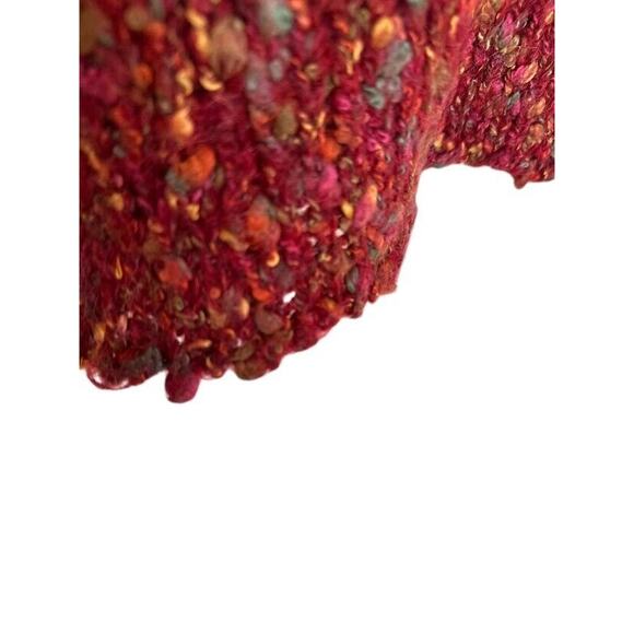 Alps Cardigan Sweater Womens Size Large Mohair Alpaca Blend Button Chunky Marled - Picture 3 of 6